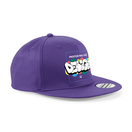 Čepice - 5 Panel Snapback Rapper Cap